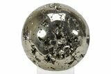 Polished Pyrite Sphere - Peru #231653-1